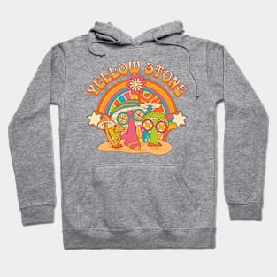 yellow mushroom band Hoodie